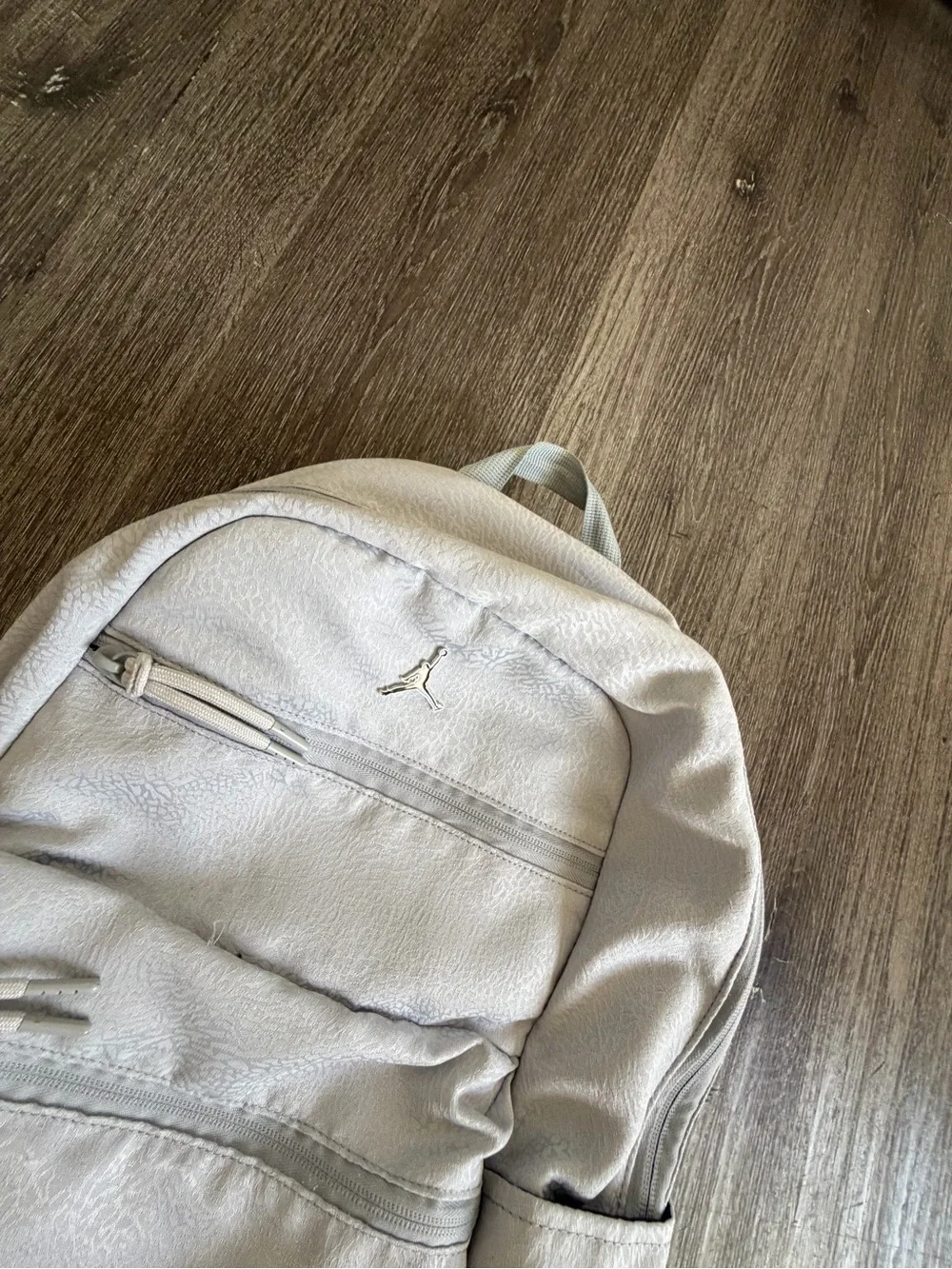 Jordan White Men's Backpack with Jumpman Logo